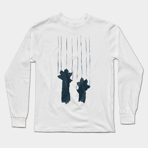 Cat Scratch Long Sleeve T-Shirt by Sketchy